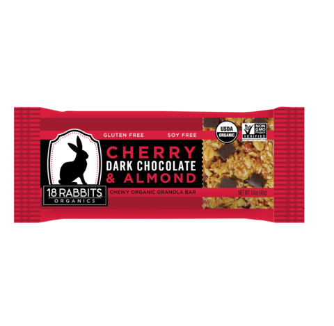 Cherry, Dark Chocolate & Almond, organic granola bar 1.6 oz, 12/pack