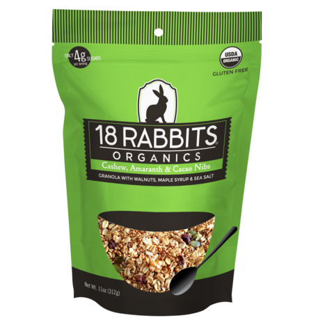 Cashew, Amaranth & Cacao Nib Organic Granola (11oz/pouch)